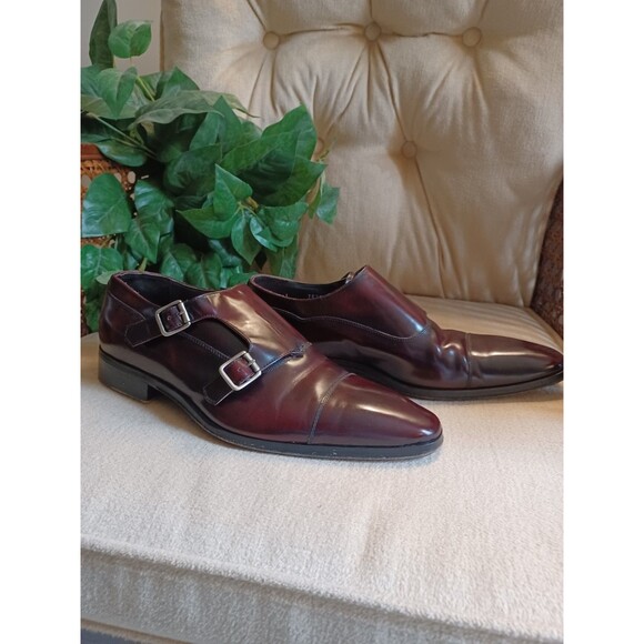 Paul Frederick Mens Shoes Sz 8.5 Double Monk Strap Dress main image 4